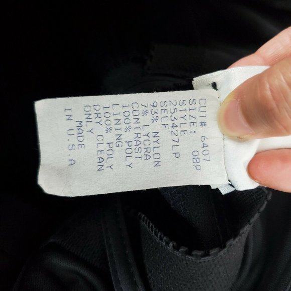 NWT Tadashi Size US 8P Petite Black Strapless Gown - Picture 9 of 9